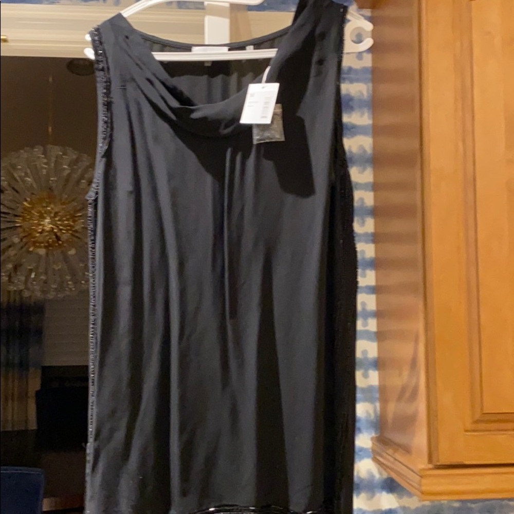 Beaded Black top